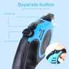 Retractable Dog Lead, 5m, Blue - For Small/Medium Dogs (up to 14kg)