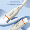 TOTU CB-6-PD 27W USB-C / Type-C to 8 Pin Silicone Data Cable, Length: 1m(Black)