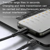 YESIDO CA97 2.4A USB to 8 Pin Braided Charging Data Cable with Indicator Light, Length:1.2m(Black)
