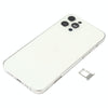 iPhone 12 Pro Back Cover Assembly White - With Side Keys & Wireless Charging