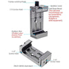 XILETU XJ-8 Aluminum Alloy Camera Head Tripod Mobile Phone Clip(Titanium)
