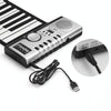 61 Keys Portable Flexible Roll Up Electronic Soft Keyboard Piano with Speakers