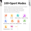 AK58 1.96 inch Screen Bluetooth Smart Watch, Silicone Band, Support Health Monitoring & 100+ Sports Modes(Silver)