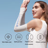 1 Pair Sunscreen Ice Silk Sleeves Outdoor Cycling Driving UV Protection Sleeves, Size: M(Navy+White)