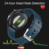 LOANIY E80 1.3 Inch Heart Rate Detection Smart Watch, Color: Black Silicone