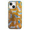 For iPhone 15 Double Layer IMD Pattern TPU Phone Case(Orange Cat)