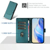 For Asus Zenfone 11 Ultra Honeycomb Embossing RFID Leather Phone Case(Peacock Green)