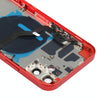 iPhone 12 Red Battery Back Cover with Keys, Tray & Flex Cable