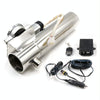 2.5 inch Car Stainless Steel Straight Pipe Remote Control Electric Exhaust Valve