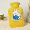 Cartoon Velvet Cover Thickened Explosion-Proof PVC Water-Filled Hot Water Bag, Color: 2000ML Yellow