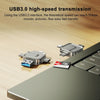 Yesido GS23 USB 3.0 to USB-C / Type-C + Micro USB + 8 Pin 4 in 1 OTG Adapter(Gold)