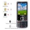 SERVO V9500 Mobile Phone, Russian Key, 2.4 inch, Spredtrum SC6531CA, 21 Keys, Support Bluetooth, FM, Magic Sound, Flashlight, GSM, Quad SIM(Silver)