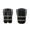 Multi-pockets Safety Vest Reflective Workwear Clothing, Size:L-Chest 118cm(Black)