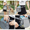 Dog Treat Training Pouch Bag, Grey/Blue, 25x17x12cm