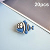 20pcs Luminous Ocean Series PVC Soft Rubber Cave Shoes Decorative Buckle(12)