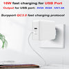 PD-65W USB-C / Type-C + QC3. 0 USB Laptop Charging Adapter + 1.8m USB-C / Type-C to MagSafe 2 / T Head Data Cable, US Plug(White)