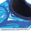 Non-slip Plastic Grain Texture Thick Cloth Sole Printing Diving Shoes and Socks, One Pair(Rose Red Figured)