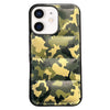 For iPhone 11 Camouflage Eiderdown Airbag Phone Case(Green-A)