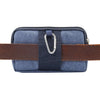 Sports Denim Universal Phone Bag Waist Bag for 5.5~6.3 inch Smartphones, Size: L (Blue)