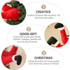 Christmas Tree Decoration Santa Claus Elf Legs Plush Door Decor Christmas Home Hanging Ornaments(Red)