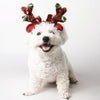 Sequinned Antler Christmas Puppy Hat, S (10-18cm) - Cat/Dog
