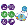 Children Music Dance Mat Electronic Music Dancing Game Pad Music Box Toys(Pink Purple)