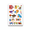 30 PCS Cartoon Cute Tattoo Stickers Children Amusement Park Stickers(WK-008)
