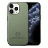 For iPhone 11 Pro Twill Fabric Leather Skin Back Phone Case(Green)