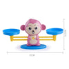 Monkey Balance Scale Toy Child Educational Math Toys(Brown)