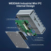 HYSTOU PO9B-J4125-4L Embedded Intel Celeron J4125 Processor Four Network Ports Mini Host, Specification:16GB+256GB+1TB