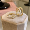 Ladies Light Luxury Pearl Butterfly Opening Adjustable Combination Ring, Specification:J2884