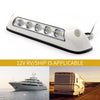 DC 12V 2.6W 6000K IP67 Marine RV Waterproof LED Stair Deck Dome Light Ceiling  Lamp, White Shell and Rubber Base