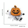 Halloween Hair Clips Hair Accessories Kids Party Dress Up Jewelry, Style: Yellow Pumpkin Demon