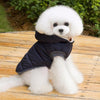 Small Blue Padded Dog Coat - Winter Warm Cotton, Size S