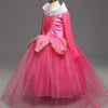 Girls Dress Halloween Cosplay Sleeping Beauty Princess Dresses Christmas Costume Party Children Kids Clothing, Size:110cm(Pink)