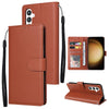 For Samsung Galaxy S25+ 5G 3-Card Slots Multifunctional Leather Phone Case(Brown)