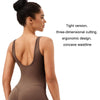 Sports Tight Hip-Lifting Yoga Bodysuit With Chest Pad, Size: XL(Blue Gray)