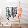 Cotton Bath Towel Soft Comfortable Beach Towel(Tailor Fish Pattern Blue)