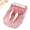 Pink Rabbit Ear Pet Sweatshirt, XL (Dog/Cat)