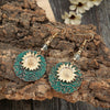 Vintage Bohemian Two Layer Sunflower Vintage Earrings(EA584)