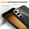 For Samsung Galaxy S23+ 5G Glossy TPU Shockproof MagSafe Phone Case with Lanyard(Black)