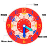 KBX-974 5 PCS Time Cognition Digital Clock Children Early Education Toy(Rose Red)