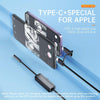 AN112 2 in 1 USB-C / Type-C + 8 Pin Interface 8mm HD Industry Endoscope, Length:10m Hard Tube