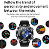 ET482 1.43 inch AMOLED Screen Sports Smart Watch Support Bluetooth Call /  ECG Function(Brown Leather Band)
