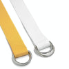 Unisex Canvas Waist Belts Double Rings Buckle Waistband Strap Belts Solid Casual Belt, Length:105 x 3.2cm(Green)