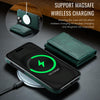 For iPhone 14 Plus DG.MING MAGKING-K2 Series MagSafe RFID Card Bag Detachable Phone Case(Green)