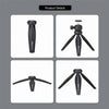 JMARY MT-20 Mini Portable 360 Degree Ball Head Selfie Stick Folding Desktop Tripod Phone Holder