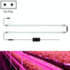 LED Plant Lamp Household Full Spectral Filling Hard Lamp Strip, Style: 50cm 2 Head(Pink Light EU Plug)