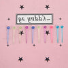 10pcs /Pack Plastic Ear Studs Ear Nurture Sticks Disposable Ear Pins Earrings, Style: Match Head Colorful