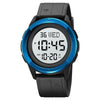 SKMEI 2047 Multifunctional Men 50M Waterproof Sports Digital Wrist Watch(Blue+White)